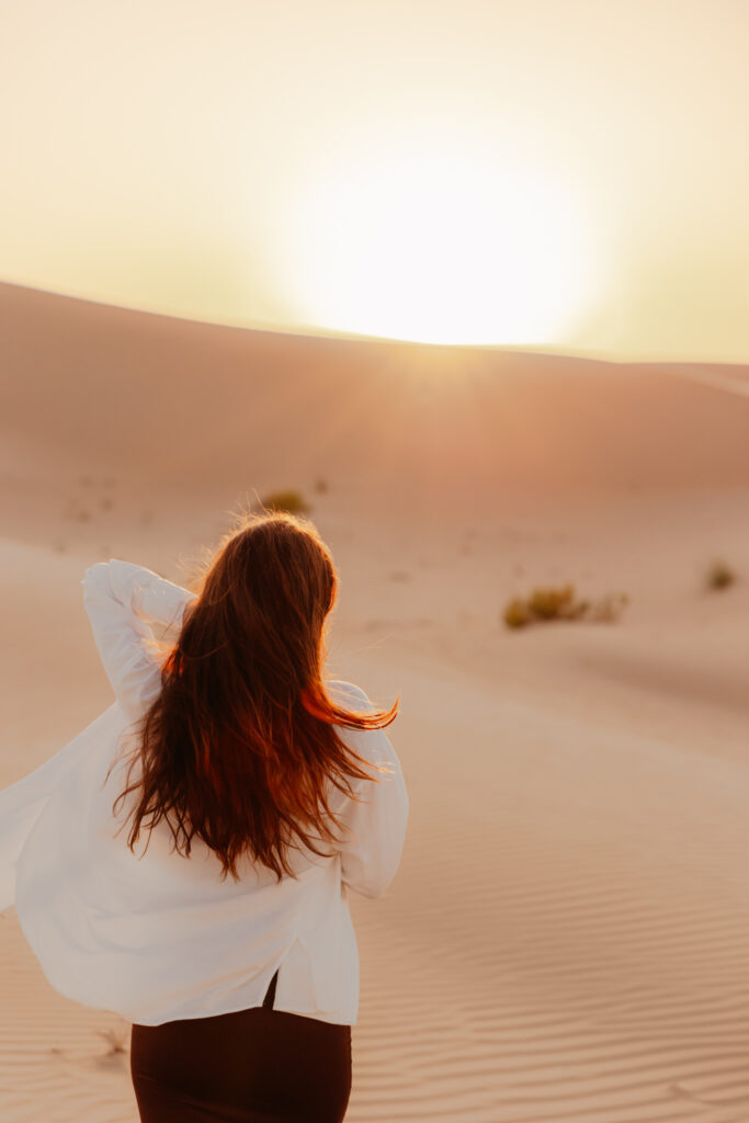 family desert session in Abu Dhabi